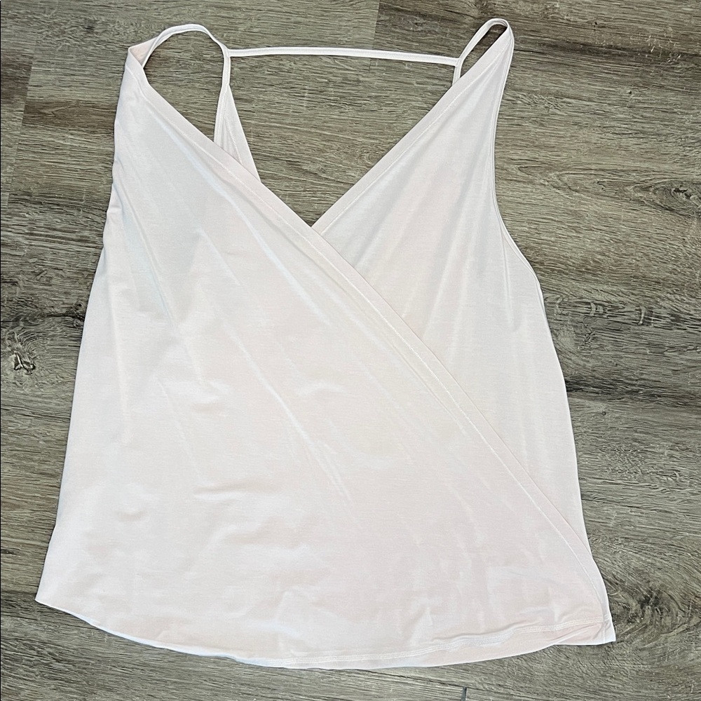 Elegant Pink Wrap Top By LULULEMON